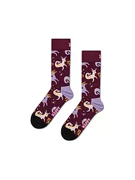 HAPPY SOCKS | Herren Socken STEINBOCK 41-46 dark red | dunkelrot