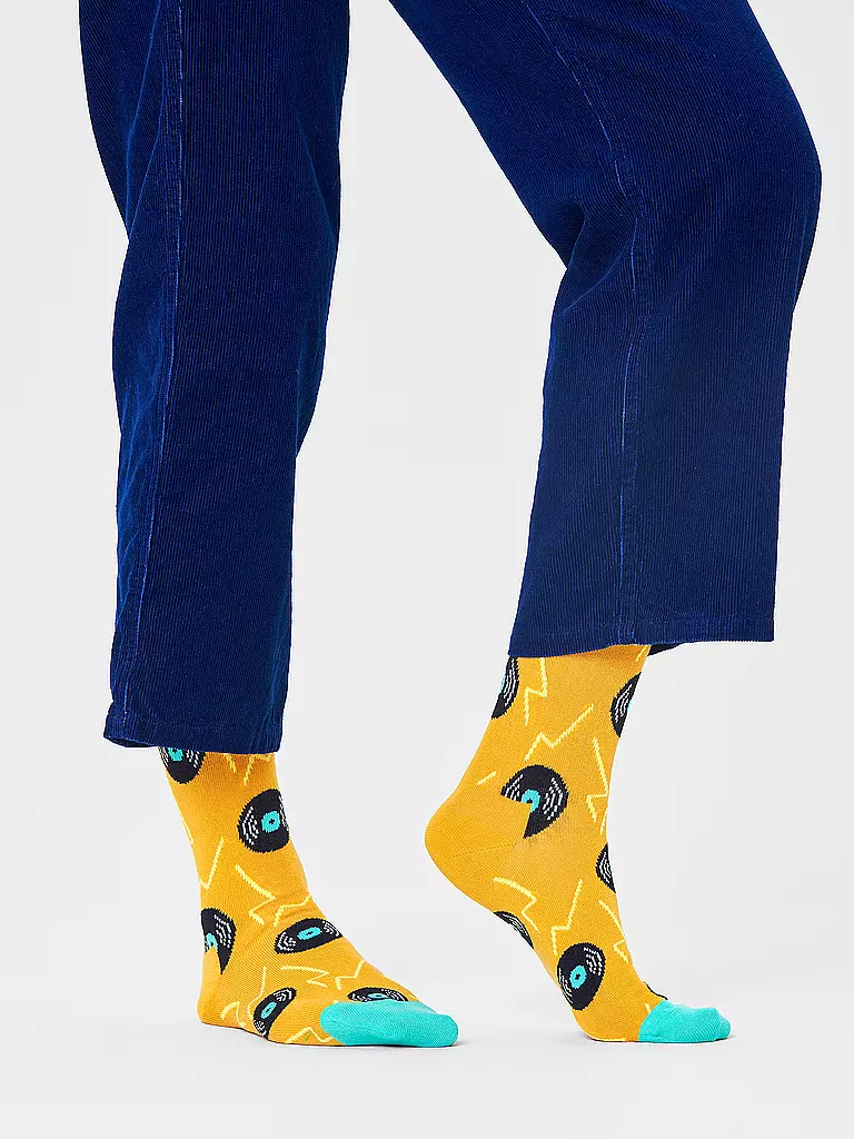 HAPPY SOCKS | Herren Socken VINYL dark yellow | gelb