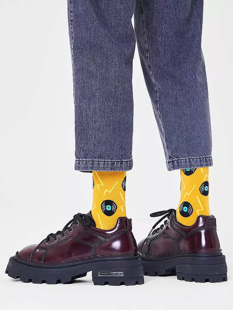 HAPPY SOCKS | Herren Socken VINYL dark yellow | gelb