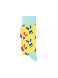 HAPPY SOCKS | Herren Socken WHAT CAME FIRST 41-46 light yellow | gelb