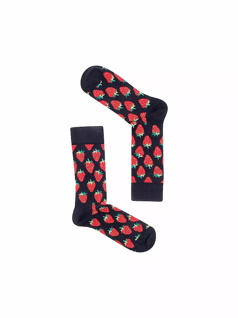 HAPPY SOCKS | Herren-Socken "Fruits - Erdbeeren" 36-40 | bunt