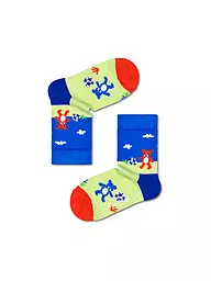 HAPPY SOCKS | Jungen Socken FOOTBALL TEDDIES light green | Hellgrün