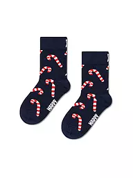 HAPPY SOCKS | Kinder Socken CANDY CANE navy | Dunkelblau