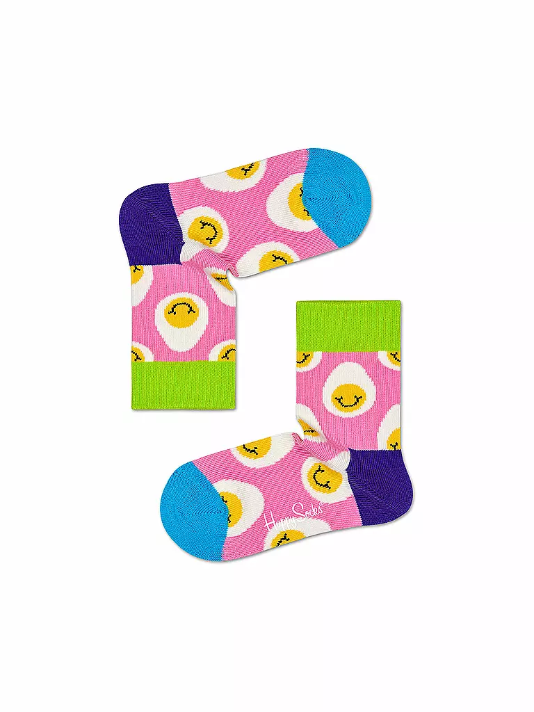 HAPPY SOCKS | Kinder-Socken "Smiley Egg" | bunt