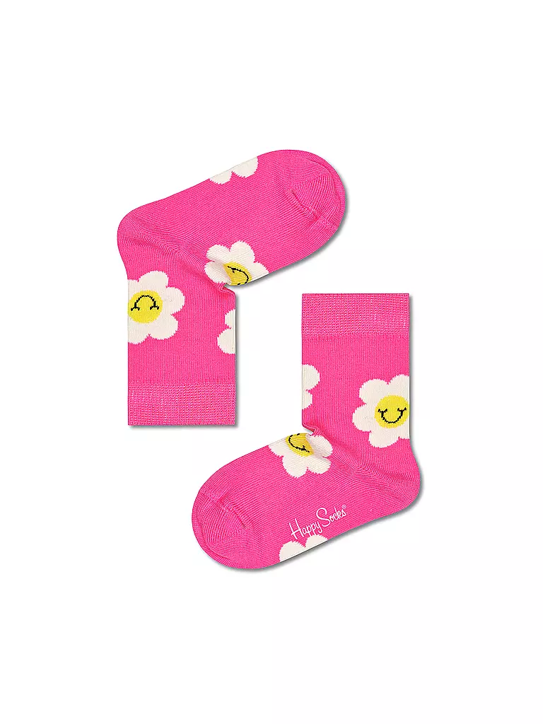 HAPPY SOCKS | Mädchen Socken SMILEY DAISY pink | pink