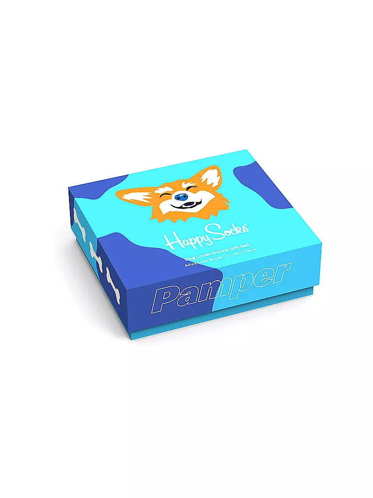 HAPPY SOCKS | Socken Geschenkset 2er Dog Lover  40-46 | bunt