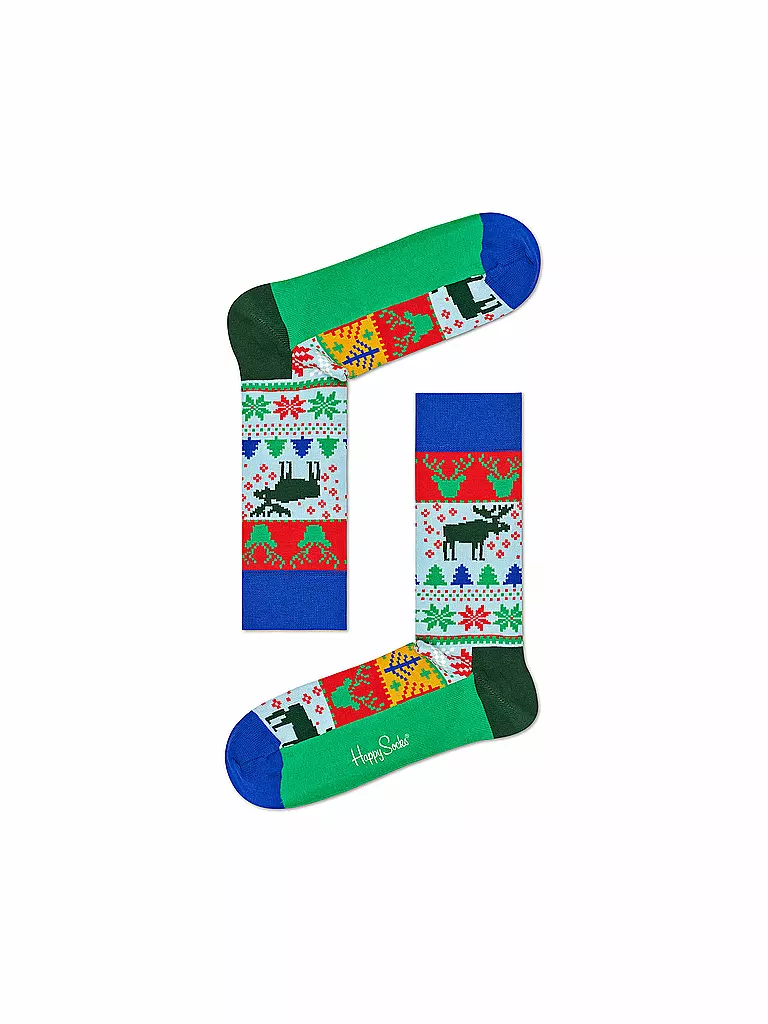 HAPPY SOCKS | Weihnachts-Socken Norweger bunt | bunt
