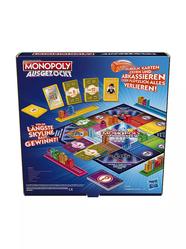 HASBRO |  Brettspiel -  Monopoly Ausgezockt  | keine Farbe