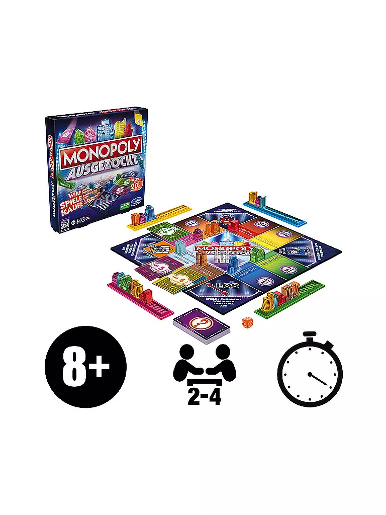 HASBRO |  Brettspiel -  Monopoly Ausgezockt  | keine Farbe