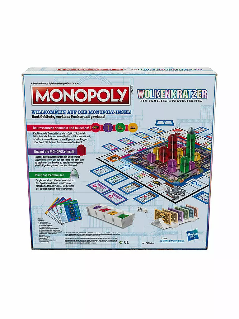 HASBRO | Brettspiel - Monopoly Wolkenkratzer | keine Farbe
