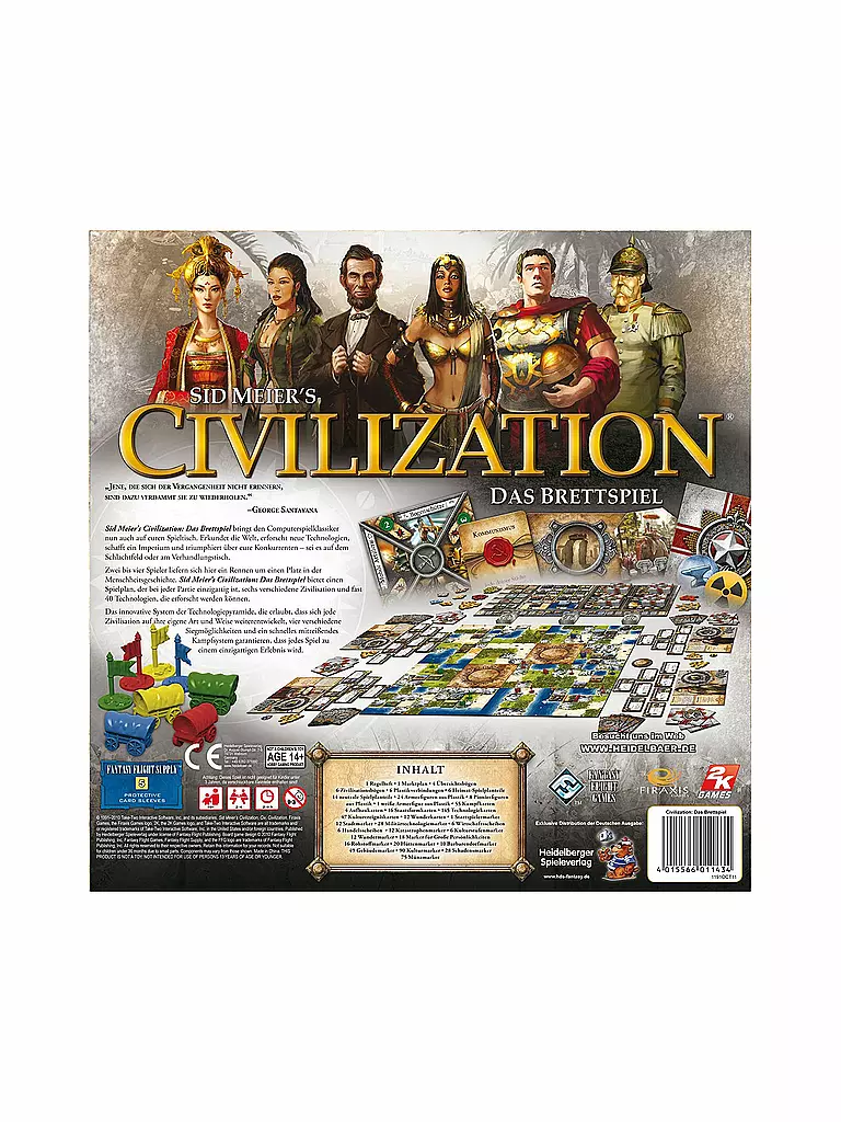 HEIDELBERGER SPIELEVERLAG | Brettspiel - Civilization | transparent