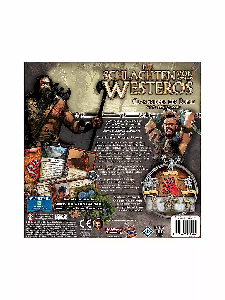 HEIDELBERGER SPIELEVERLAG | Die Schlachten von Westeros - Clankrieger (Erweiterung) | keine Farbe