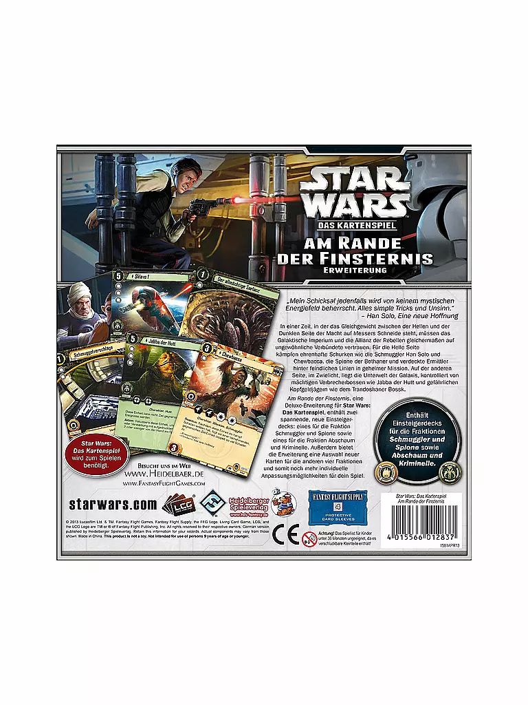 HEIDELBERGER SPIELEVERLAG | Kartenspiel - Star Wars - LCG Am Rande der Finsternis | keine Farbe