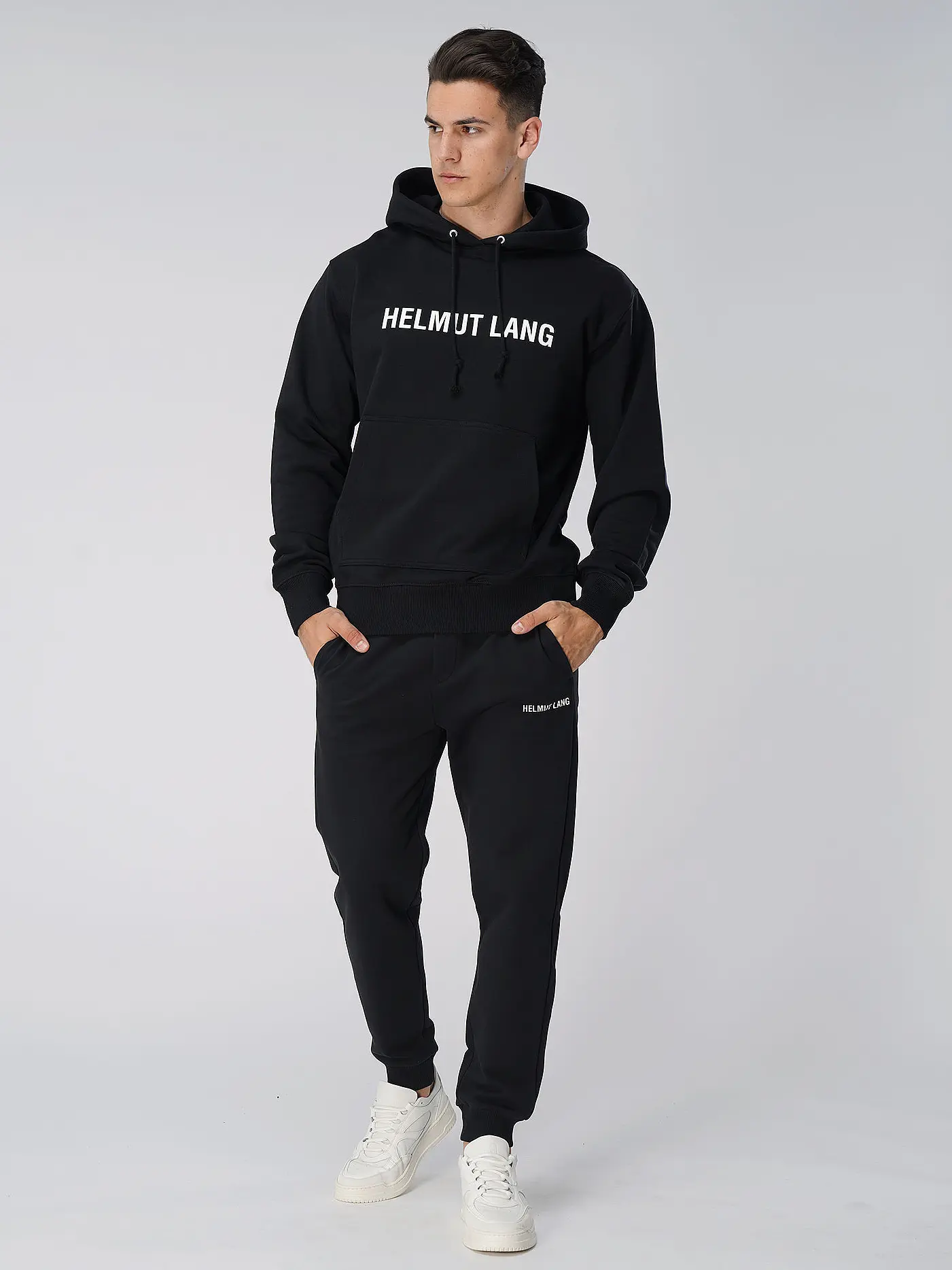 HELMUT LANG | Kapuzensweater - Hoodie  | schwarz