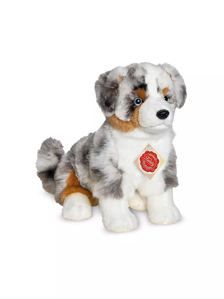 HERMANN TEDDY | Plüschtier - Australian Shepard sitzend 30cm | grau