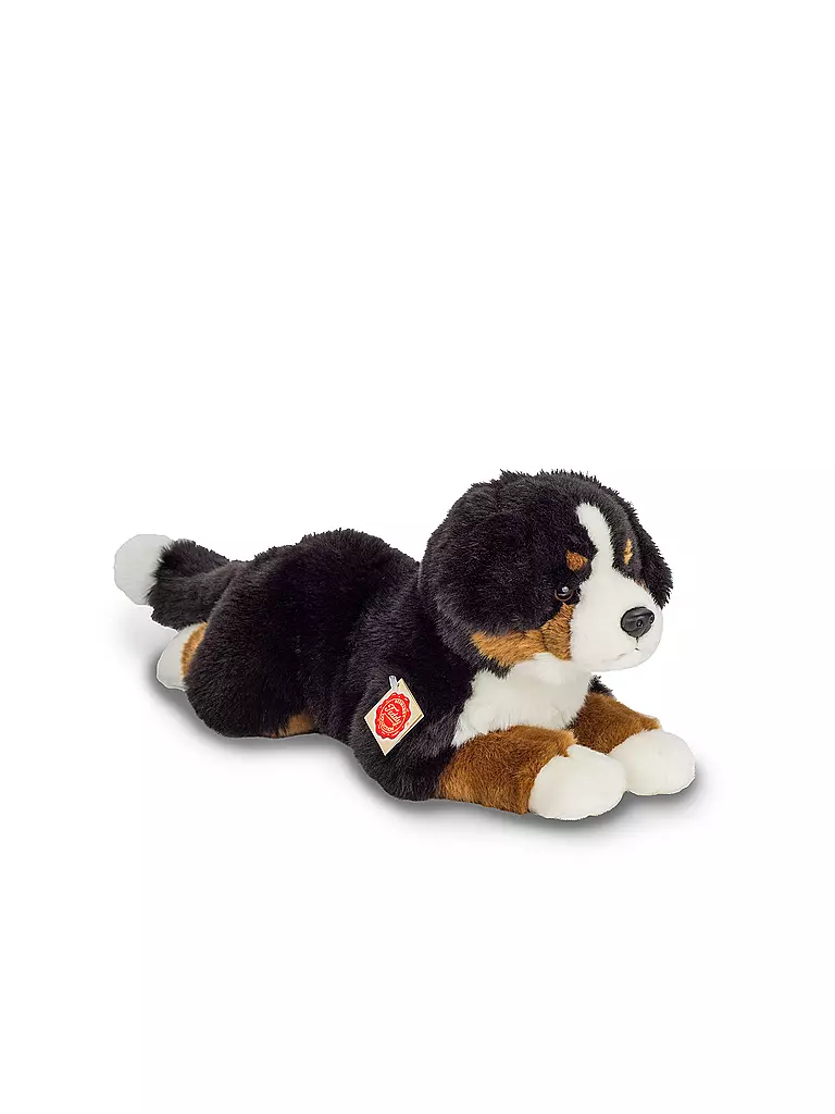 HERMANN TEDDY | Plüschtier - Berner Sennenhund liegend 40cm | schwarz