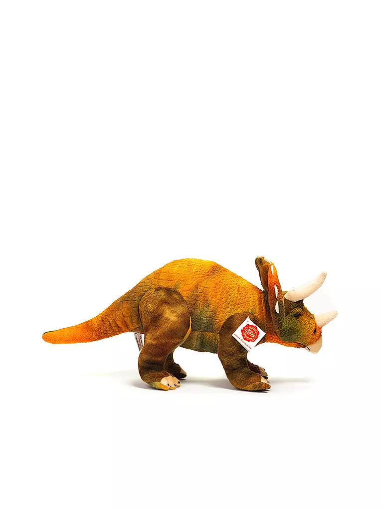 HERMANN TEDDY | Plüschtier - Dinosaurier Triceratops 42cm | orange