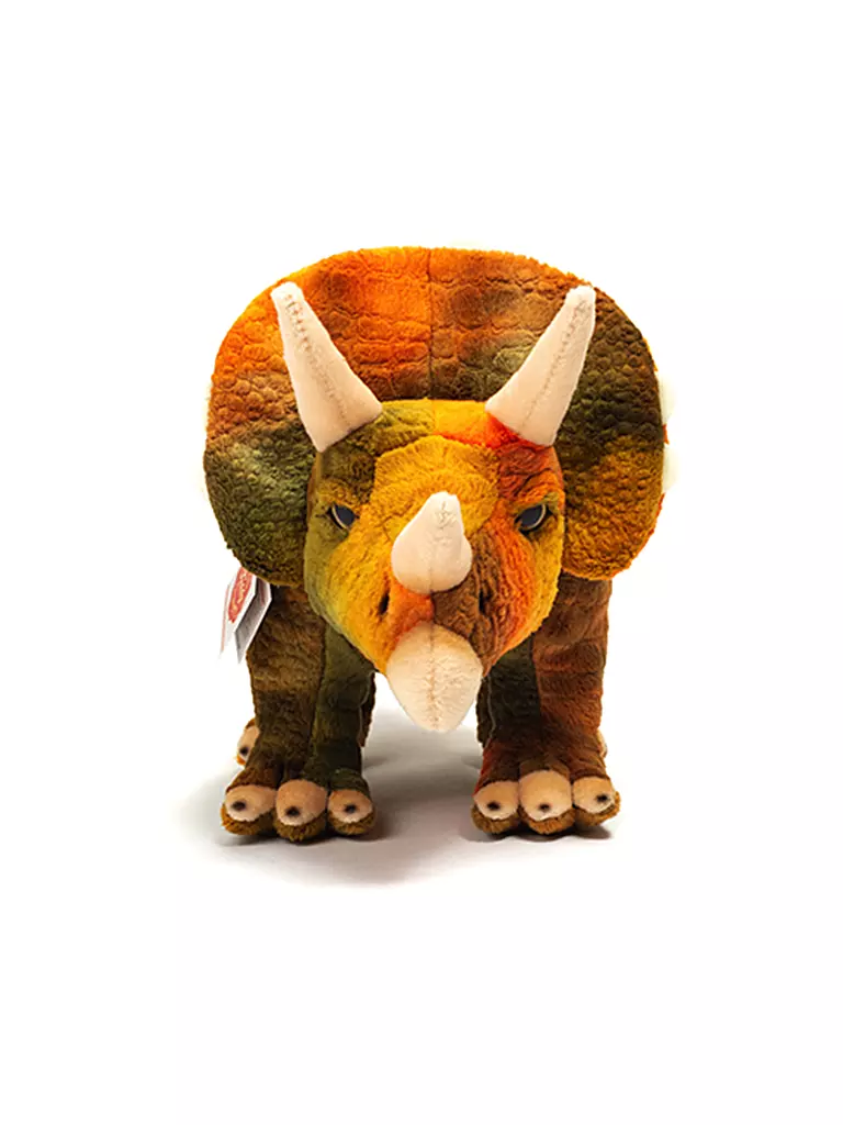 HERMANN TEDDY | Plüschtier - Dinosaurier Triceratops 42cm | orange