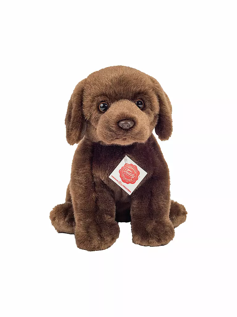 HERMANN TEDDY | Plüschtier - Labrador sitzend dunkelbraun 25cm | keine Farbe