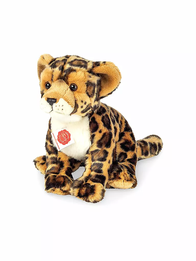 HERMANN TEDDY | Plüschtier - Leopard sitzend 27cm | braun