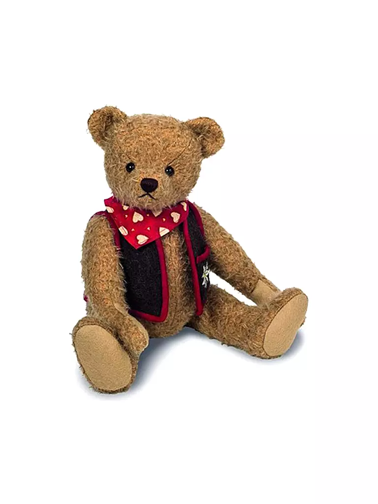 HERMANN TEDDY | Plüschtier - Teddybär Andre 37cm mit Brummstimme | braun
