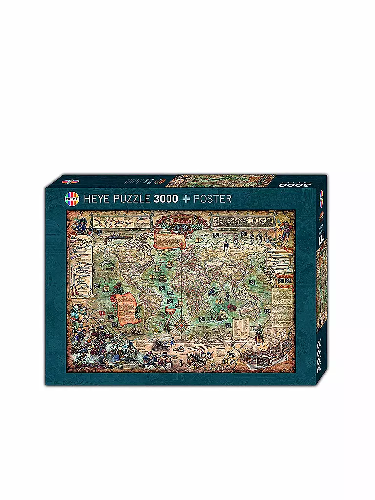 HEYE | Puzzle - Pirate World (3000 Teile) | transparent