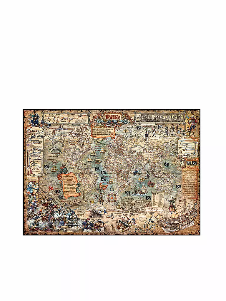 HEYE | Puzzle - Pirate World  2000 Teile | keine Farbe