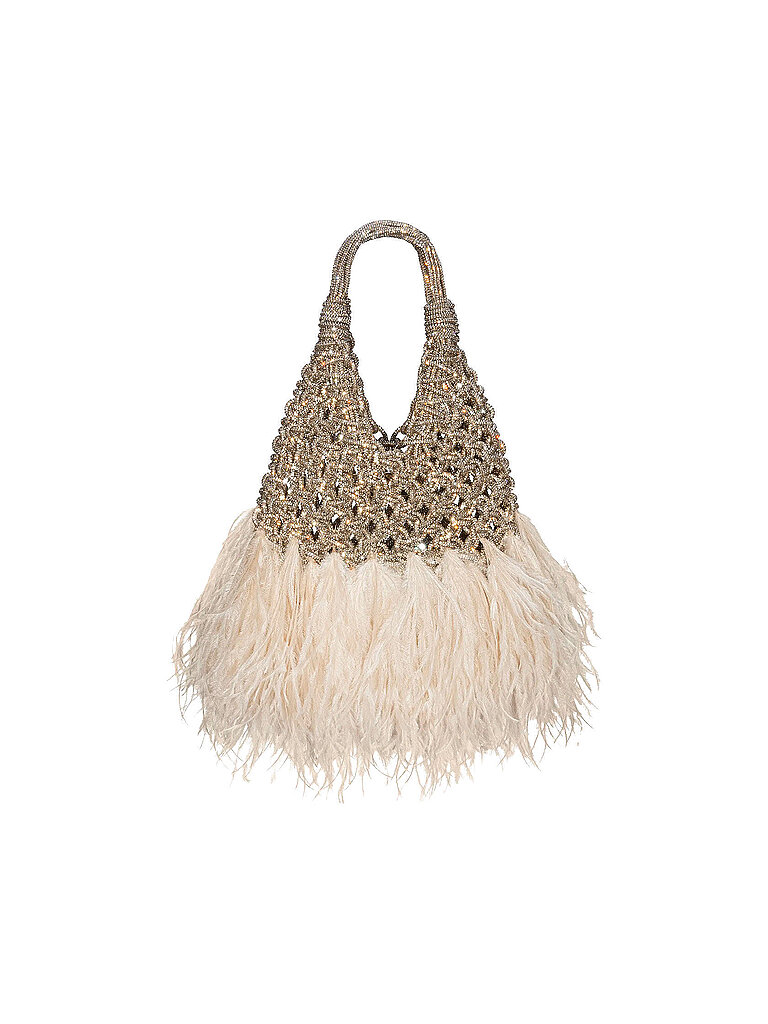HIBOURAMA Tasche - Henkeltasche VANNIFIQUEPLUME gold