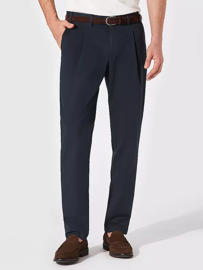 HILTL | Chino Regular Fit PRIMO | dunkelblau