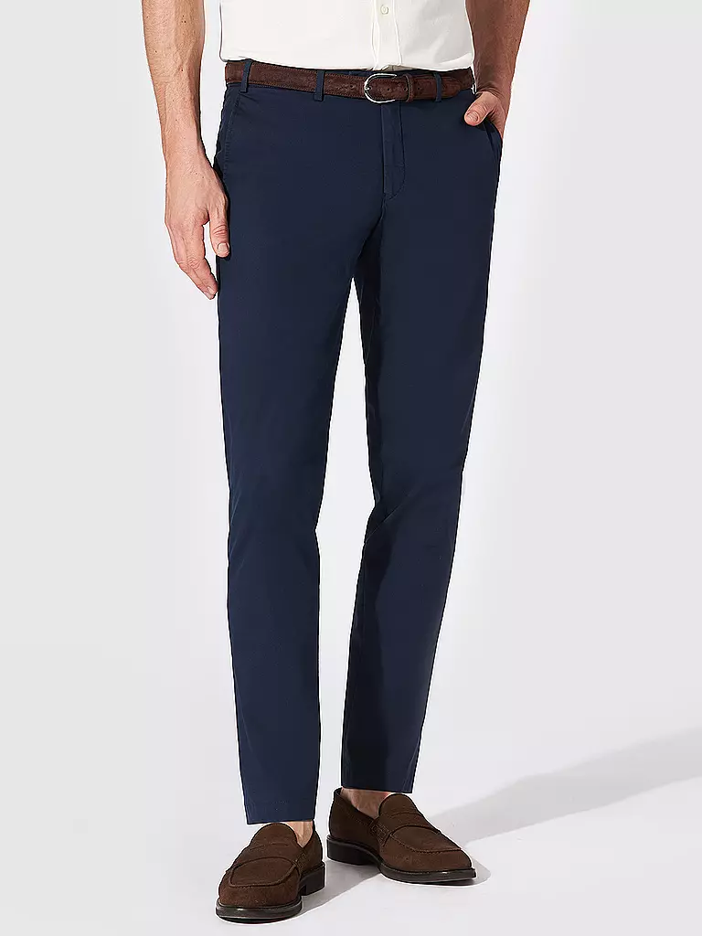HILTL | Chino Slim Fit TARENT | dunkelblau