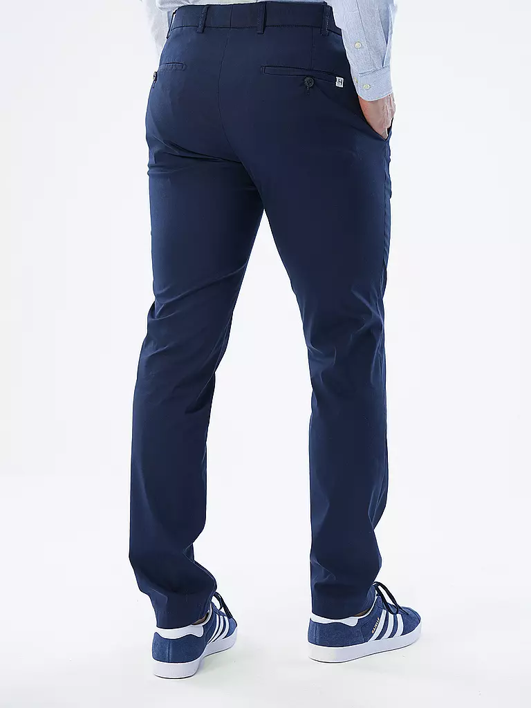 HILTL | Chino Slim Fit TARENT | dunkelblau