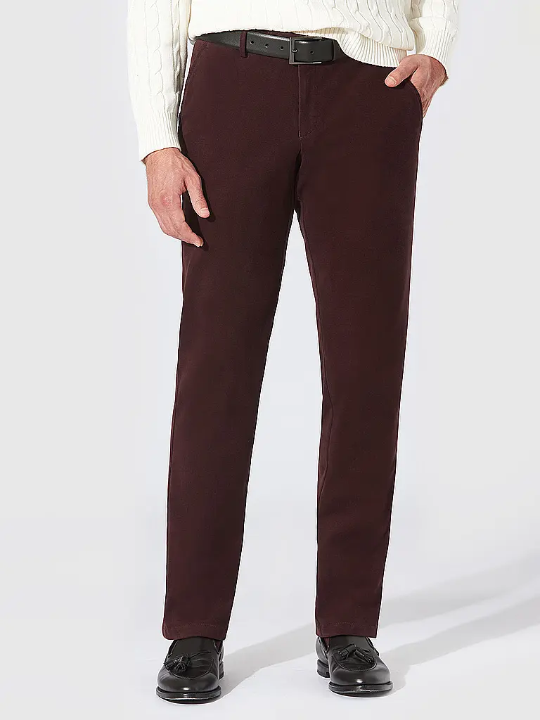 HILTL | Chino TRENTO PEACH  | dunkelrot