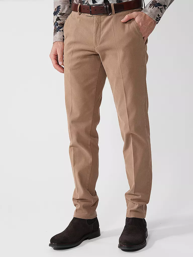 HILTL | Chino TRENTO Slim Fit | camel