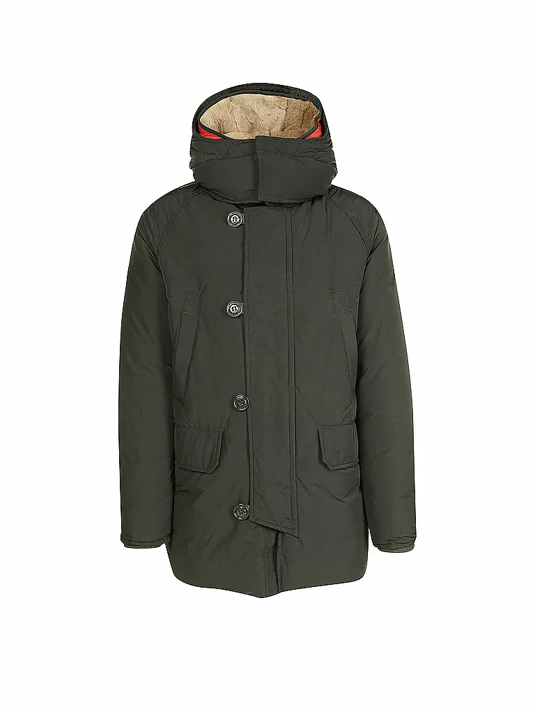 HOLUBAR | Parka mit Steiff-Teddyfutter "Boulder" | grün