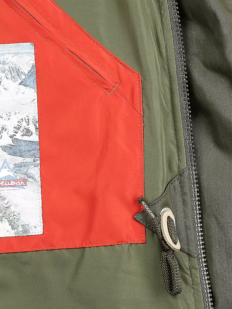 HOLUBAR | Parka mit Steiff-Teddyfutter "Boulder" | olive