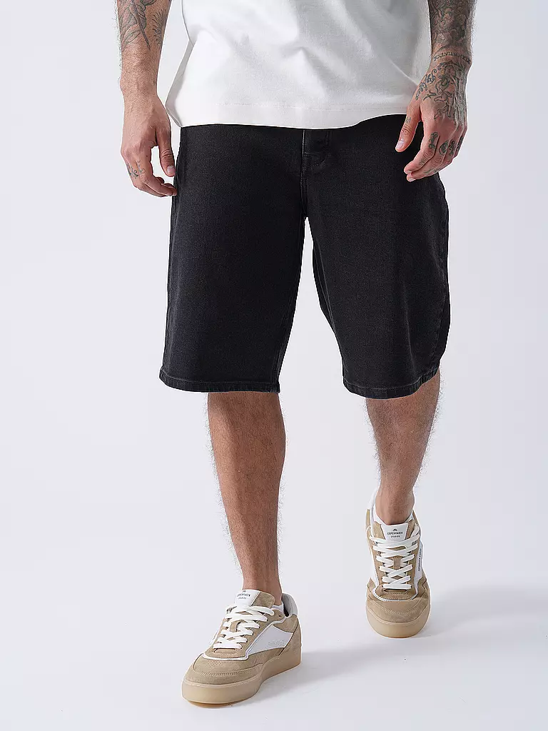 HOMEBOY | Jeansshorts   X-TRA BAGGY | schwarz