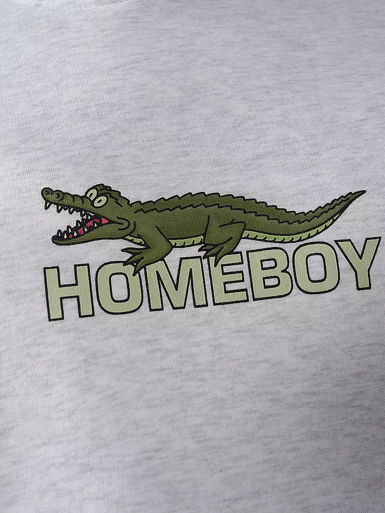 HOMEBOY | Kapuzensweater - Hoodie CROCOBOY HOOD | hellgrau