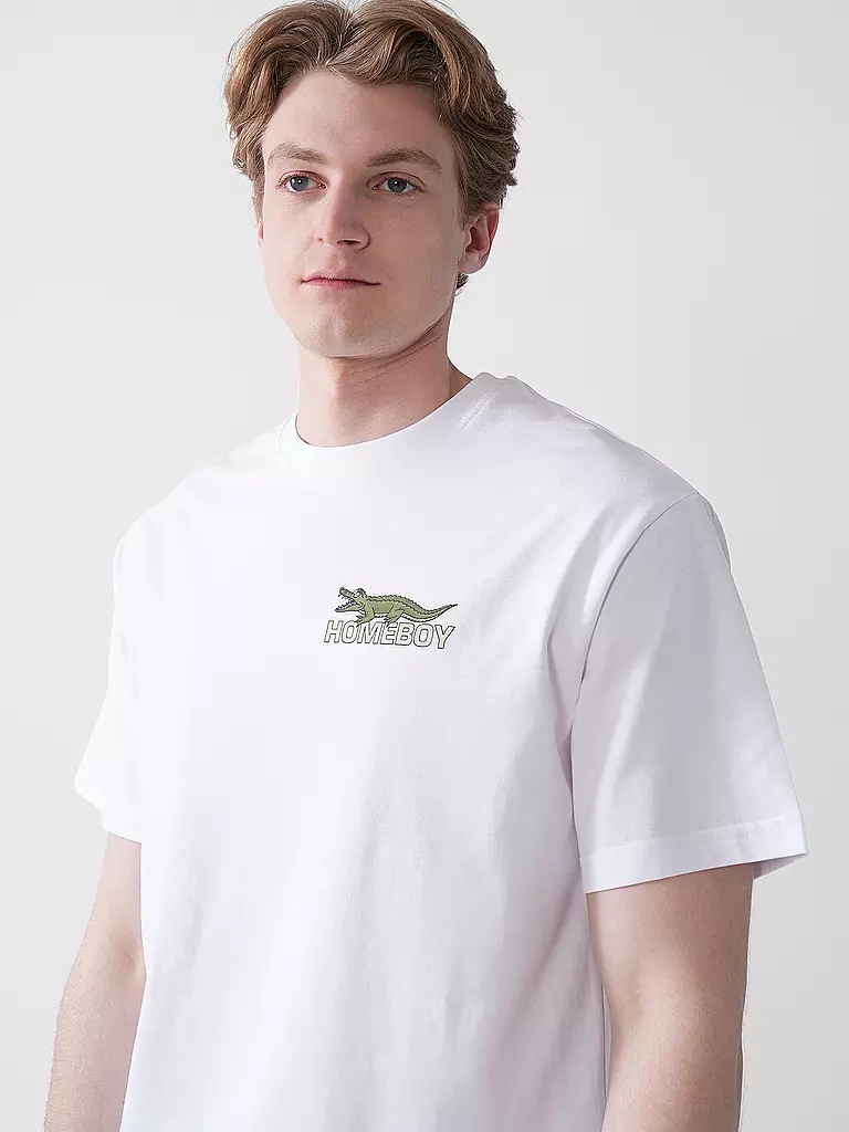 HOMEBOY | T-Shirt CROCOBOY TEE | weiss
