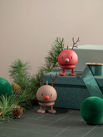 HOPTIMIST | Dekofigur Soft Reindeer Bumble 9,5cm Chocolate