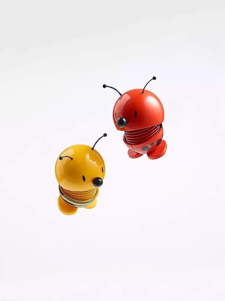 HOPTIMIST | Dekofigur Bee 6,8cm Yellow | rot