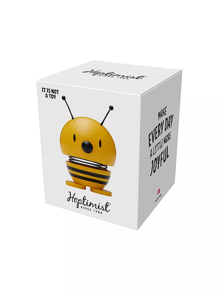 HOPTIMIST | Dekofigur Bee 6,8cm Yellow | rot