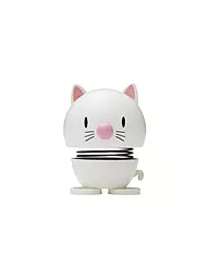 HOPTIMIST | Dekofigur Cat 7,3cm Light Grey | weiss