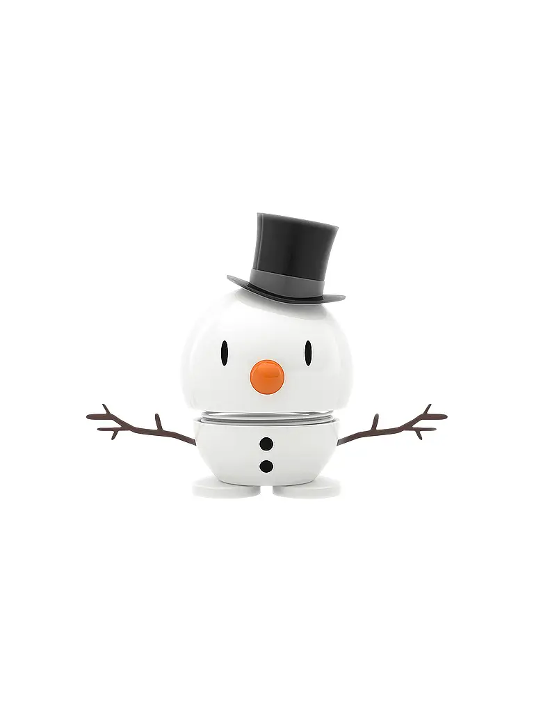 HOPTIMIST | Dekofigur Classic Bumble Snowman 7,8cm White | weiss