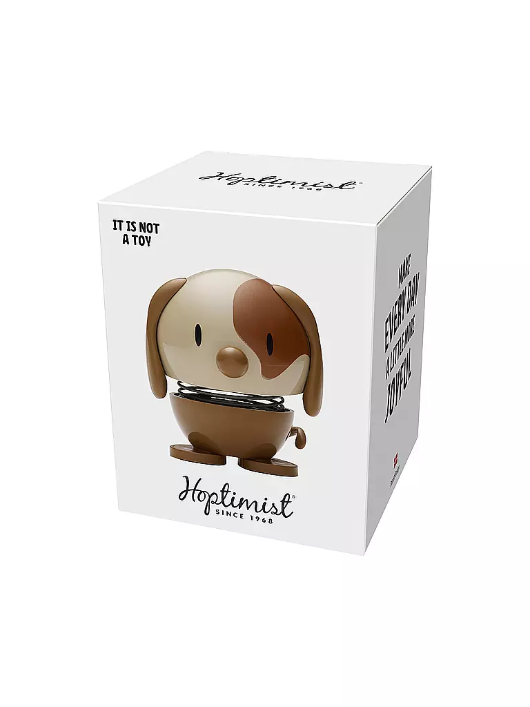 HOPTIMIST | Dekofigur Dog 6,9cm Brown | braun
