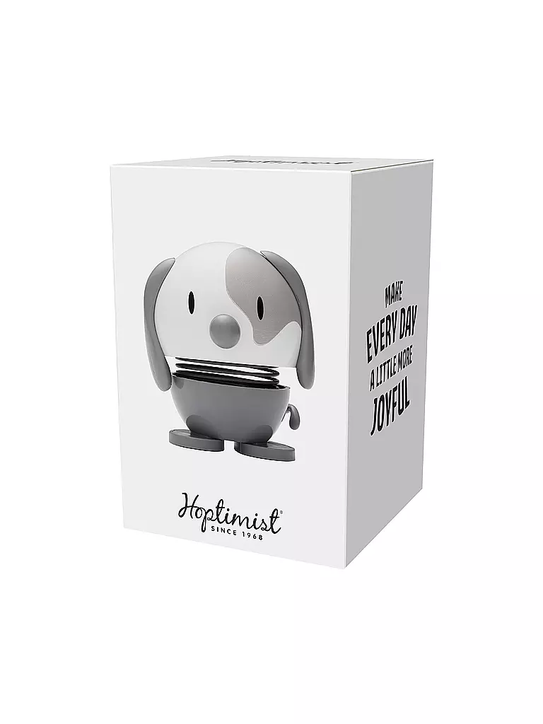 HOPTIMIST | Dekofigur Dog 6,9cm Cool Grey | braun