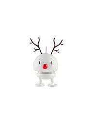 HOPTIMIST | Dekofigur Weihnachts Classic Bumble 9,5cm White Reideer  | Weiss