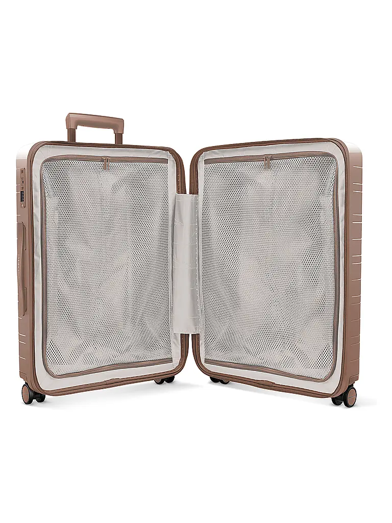 HORIZN STUDIOS | Trolley H6 RE Check-In Reisekoffer 64cm glossy mocha | Hellbraun