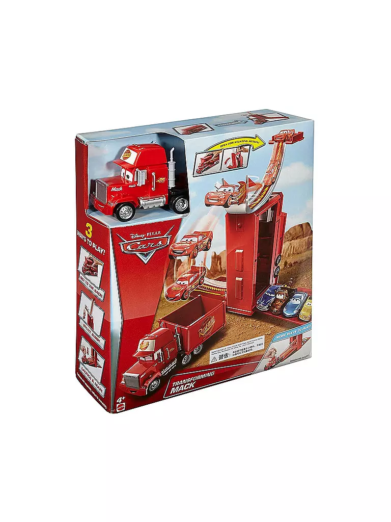 HOT WHEELS | Disney Cars - 3-in-1 Megasprung Mack Spielset  | transparent