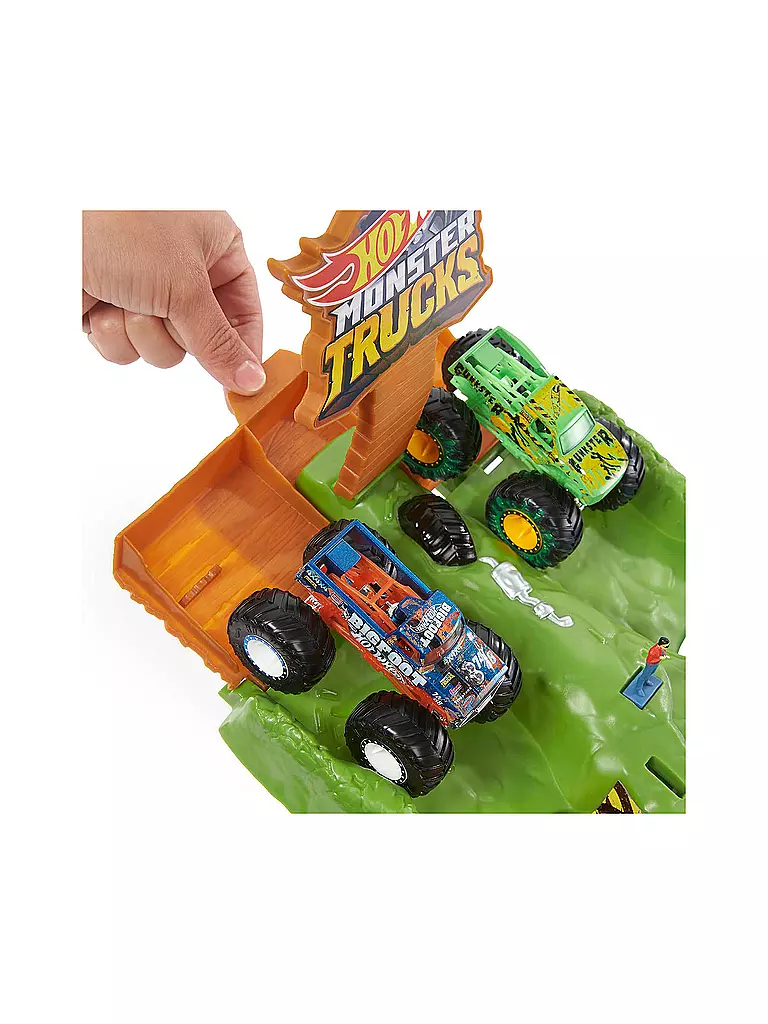 HOT WHEELS | Hot Wheels Monster Trucks Wettkampf Rennstrecke | keine Farbe