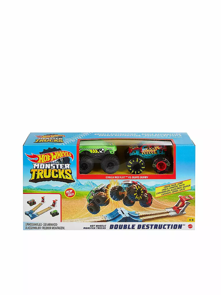 HOT WHEELS | Monster Trucks Doppel-Rampe Spielset | keine Farbe